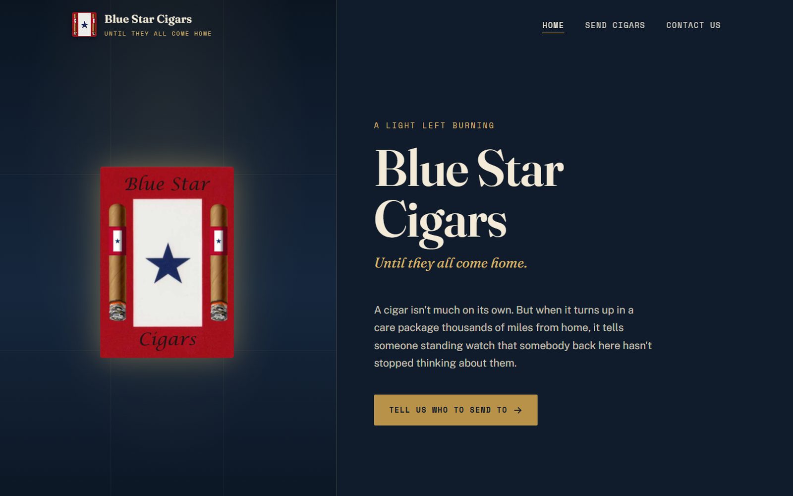 Blue Star Cigars website
