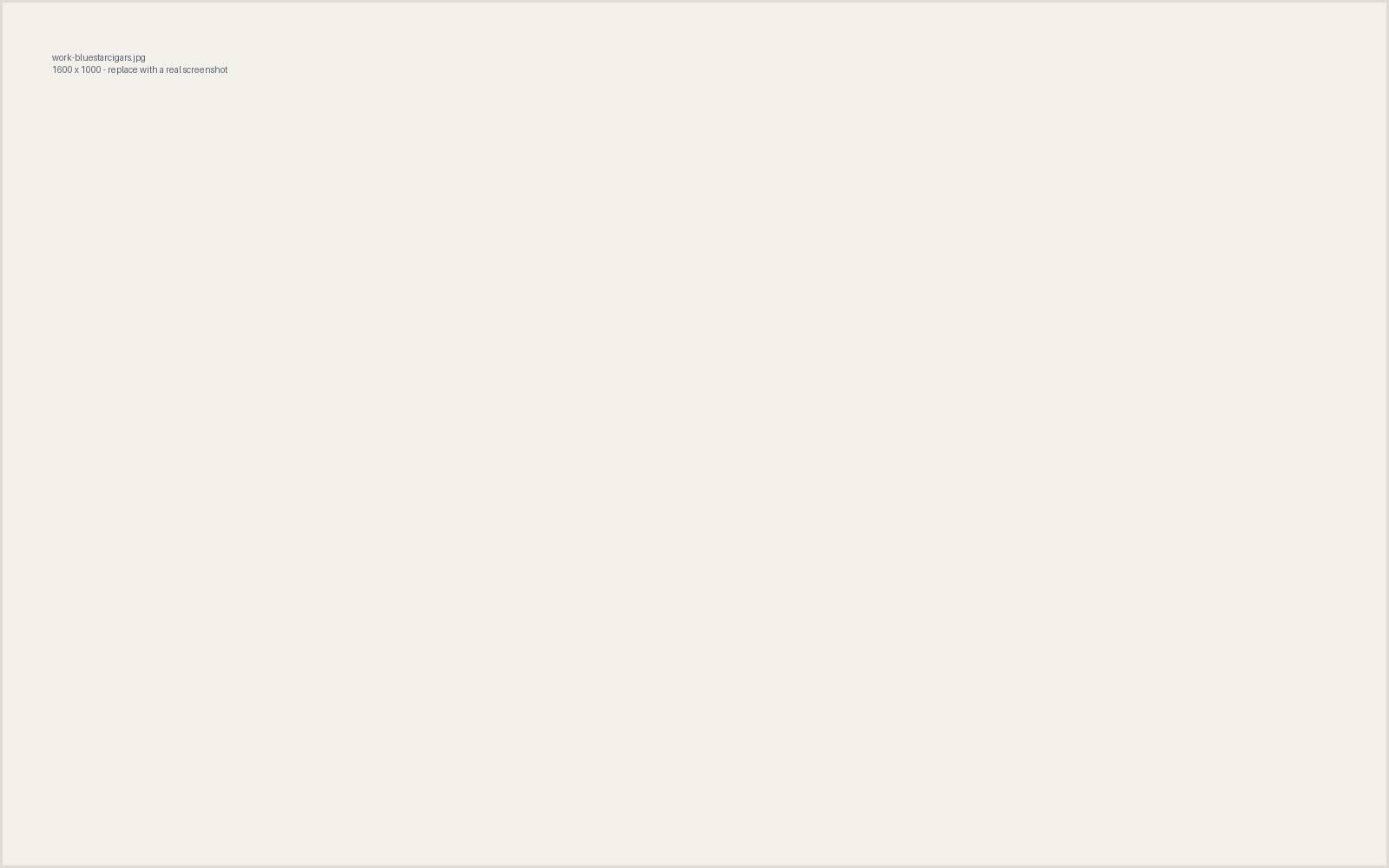 Blue Star Cigars website