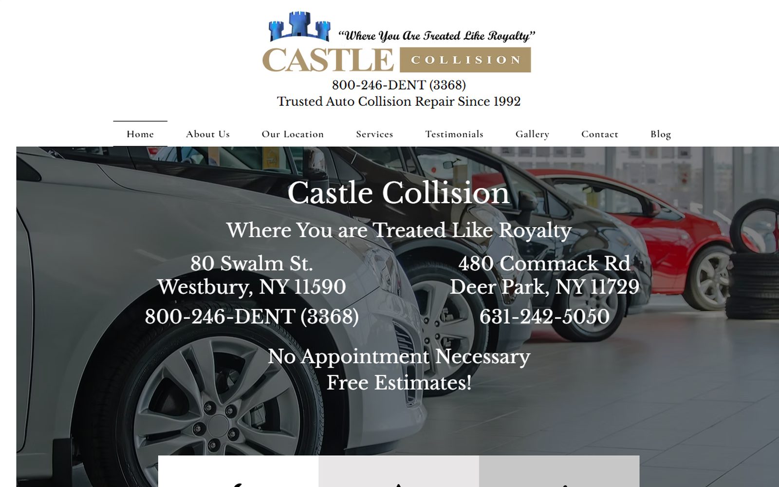 Castle Collision website