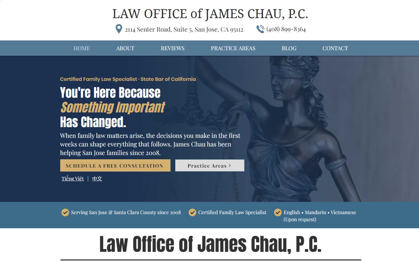 James Chau Law website
