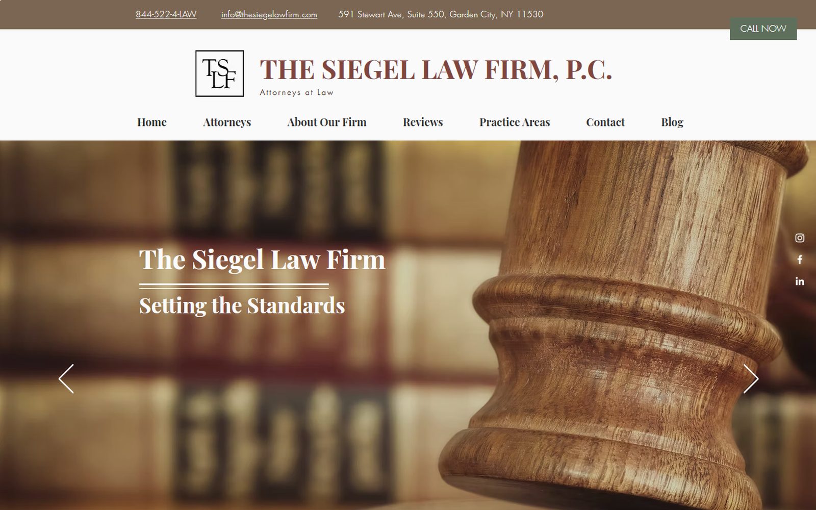The Siegel Law Firm website
